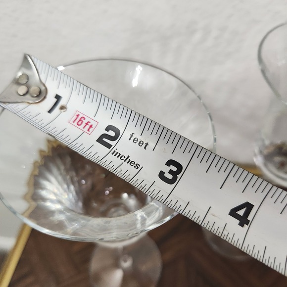 Vintage flare rim ribbed texture champagne glasses - Picture 7 of 7